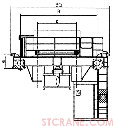 QE型双小车吊钩桥式起重机(图3) QE型双小车吊钩桥式起重机(图3)